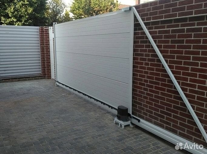 Откатные ворота с установкой