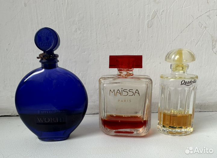 Набор миниатюр винтаж 7 шт Worth Carven Caron