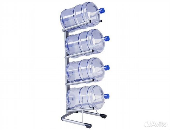 Стойка стеллаж для 4 бутылей 19 л «Аква-4»