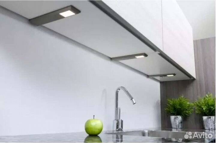 Три светодиодных светильника milano, трансформатор