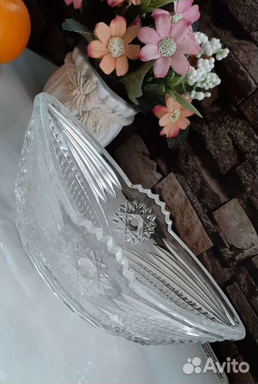 Салатник хрусталь