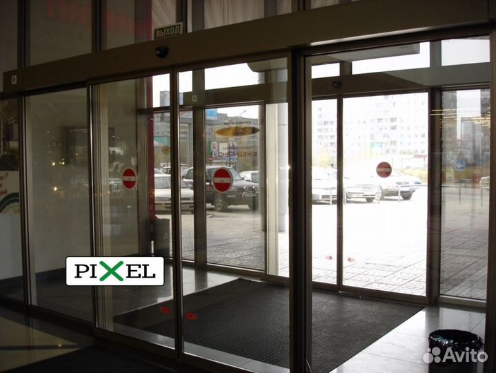 Раздвижные двери Алютех автомат