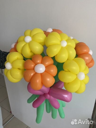 Букет из шаров ромашки