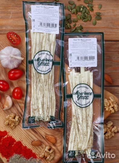 Сыр к пиву Пряди с чесноком