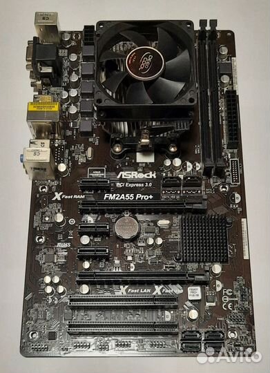 Плата FM2A55 Pro+ и процессор AMD A4-5300 Series