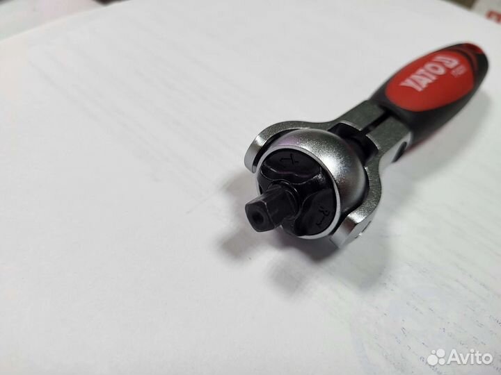 Трещетка 1/4', 3 в1 поворотная. Yato