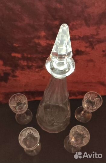 Графин хрустальный 50-х годов СССР