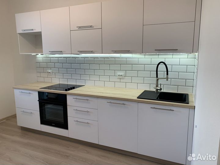 Прямая кухня новая мдф ксп:30883