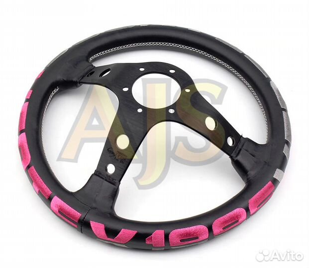 Руль спортивный Vertex 1996 вынос экокожа без перф