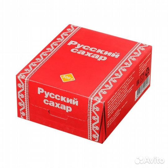 Русский сахар белый кусковой 500г