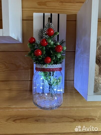 Дизайнерское панно со светодиодной гирляндой