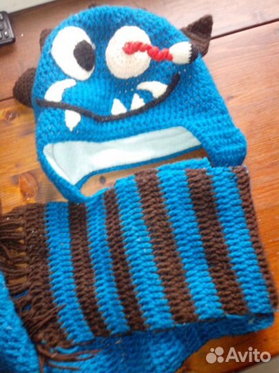 Шапка и шарфик ручная работа