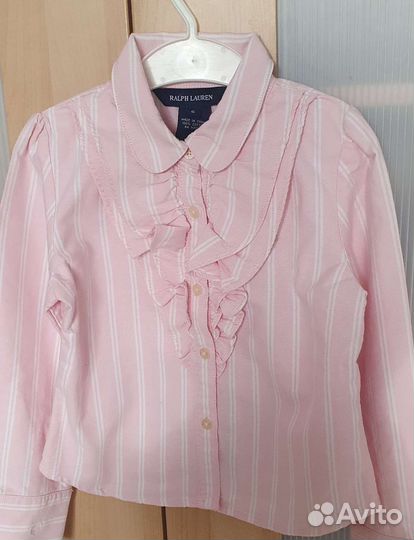 Ralph lauren рубашка для девочки