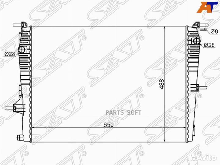 Радиатор охлаждения Рено Флюенс 1,6 10