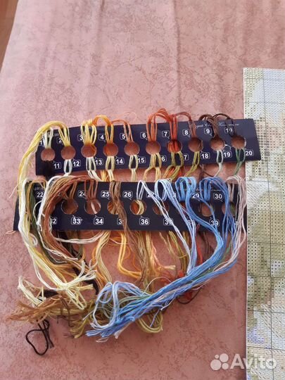 Остатки от набора для вышивания