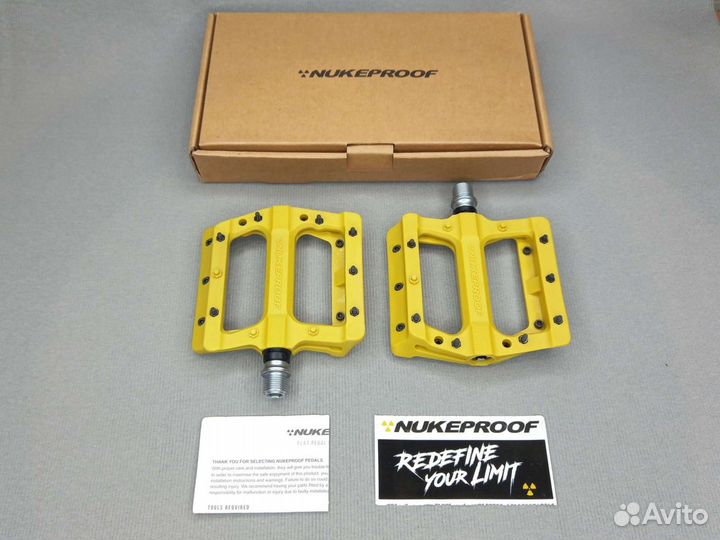 Новые педали Nukeproof Electron EVO (Yellow)