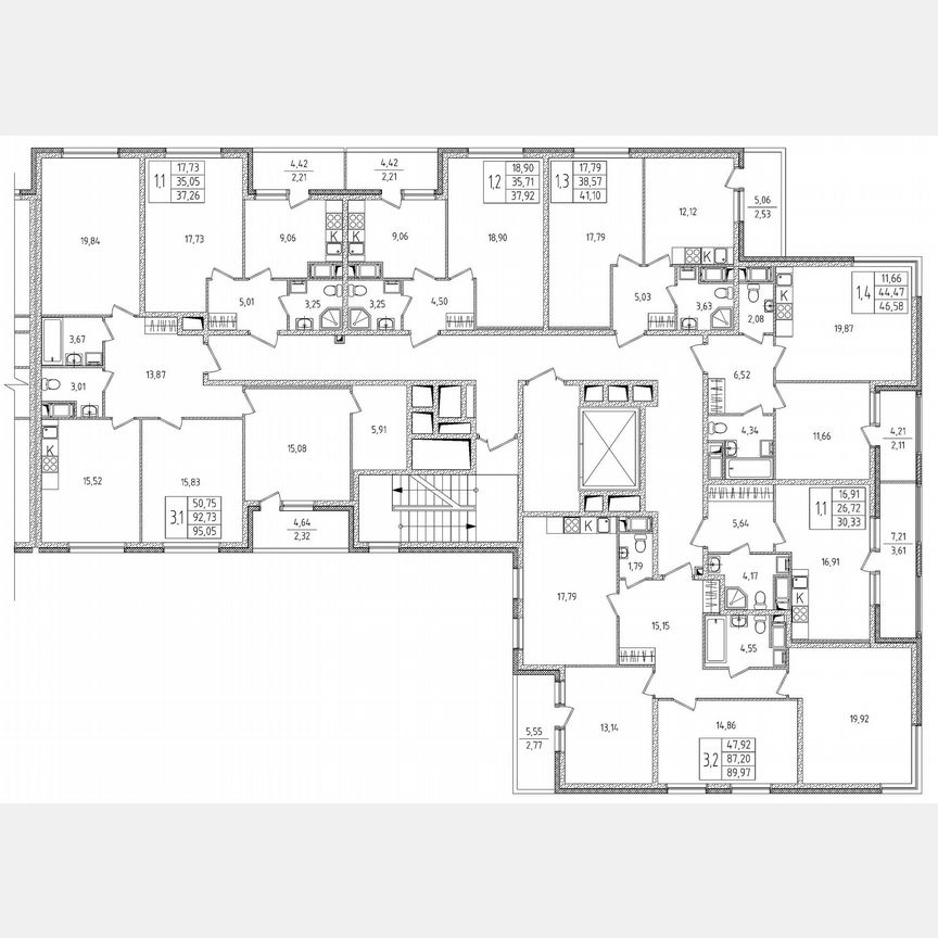 1-к. квартира, 41,1 м², 4/8 эт.