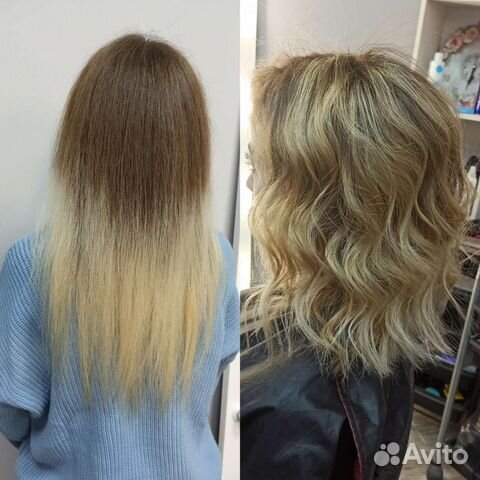 Модель на окрашивание волос