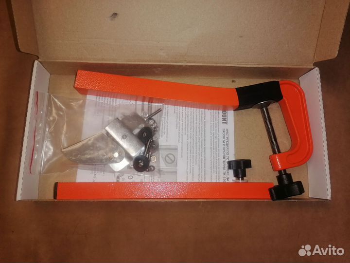 Струбцина. Кронштейн датчика эхолота, нднд