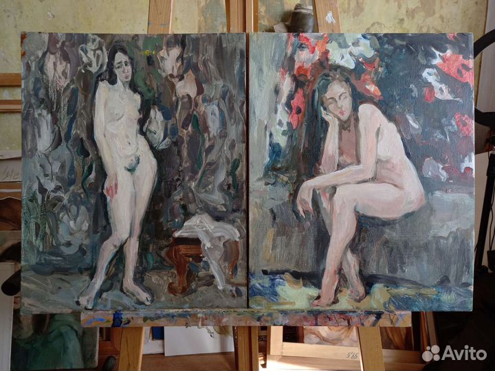 Картина маслом девушка