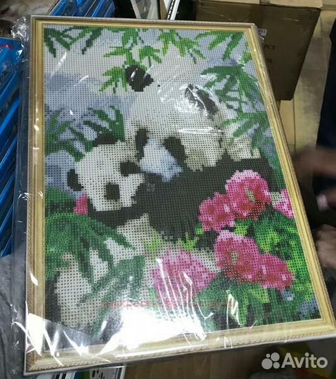 Алмазная мозаика 40x50 Рыженький вислоухий котик