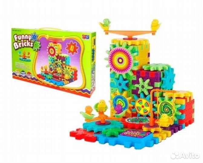 Детский конструктор из шестерёнок Funny Bricks
