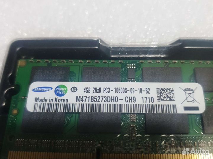Оперативная память ddr3 4 gb Samsung для ноутбука