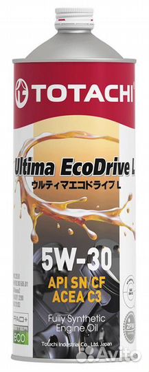 Моторное масло Totachi Ultima 5W30, 1л