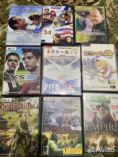 DVD-диски игры и фильмы