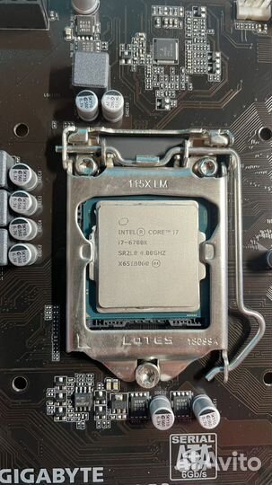 Материнская плата с процессором i7 6700к
