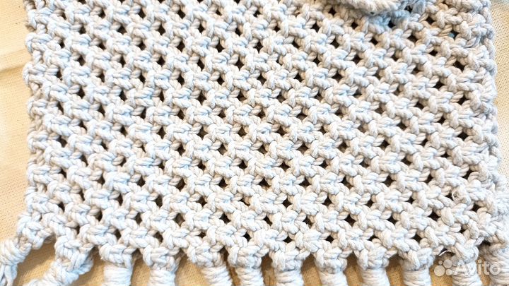 Макраме настенный органайзер тканный гобелен бохо