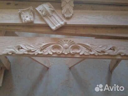 Резные элементы из массива изделия чпу