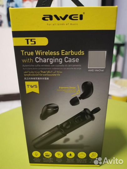 Наушники Blutooth awei T5