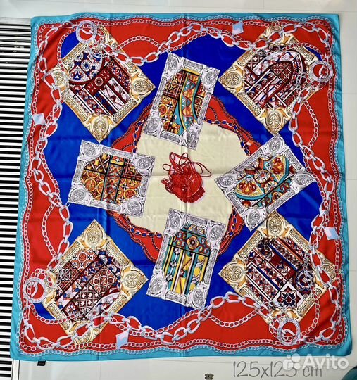 Fendi Hermes Volvo Vakko шелковый платок