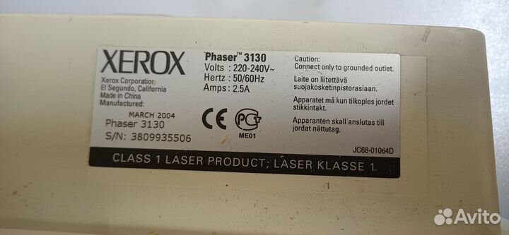 Принтер лазерный Xerox Phaser 3130