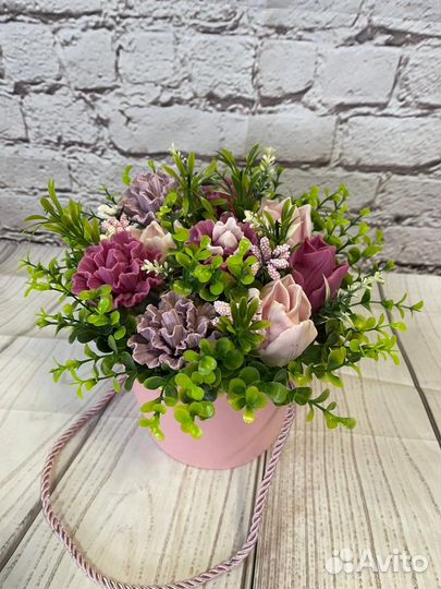 Букет цветов из мыла