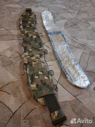 Боевой пояс Воин от ссо с кевларом и лямками