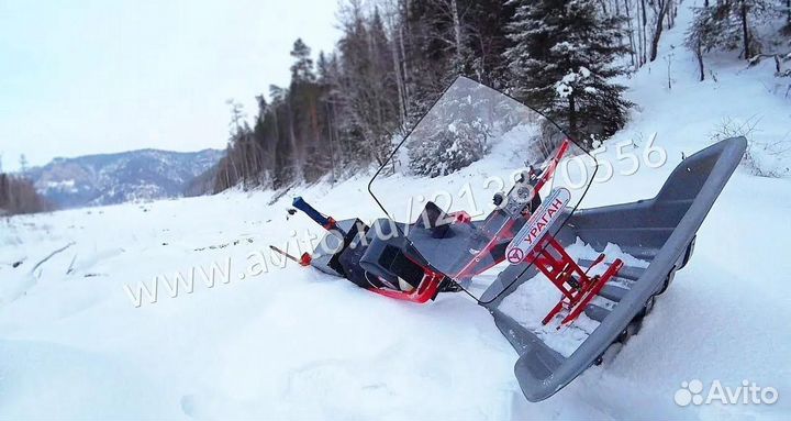 Мотобуксировщик Ураган Сибирь Гус 500 Толкач