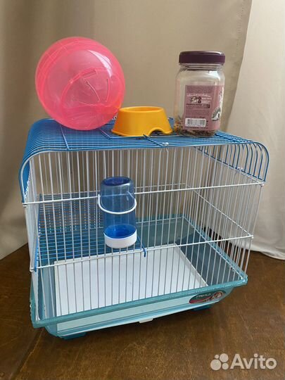 Клетка и наполнителя 9 кг