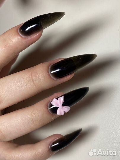 Маникюр наращивание ногтей