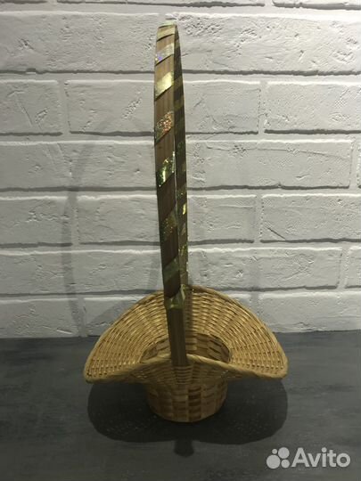 Корзина плетеная для цветов