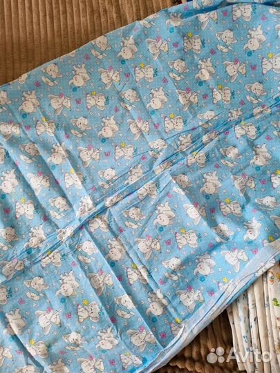 Отрез ткани ситец на пеленки постельное 3м