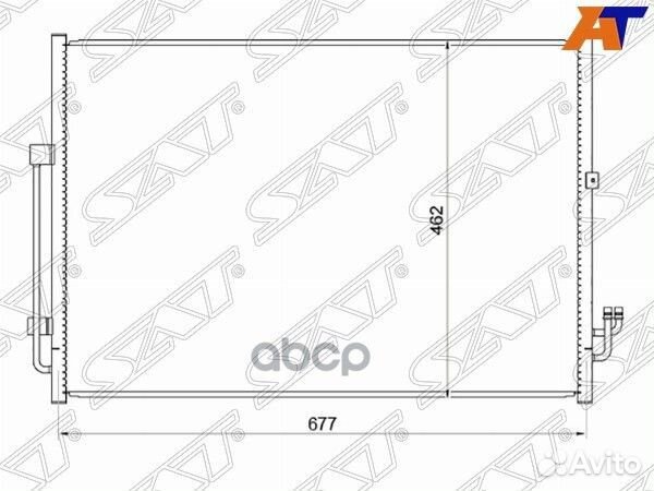 Радиатор кондиционера Nissan Murano 07-16 ST-DT