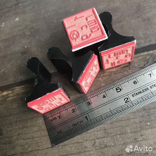 Поверительные каучуковые клейма