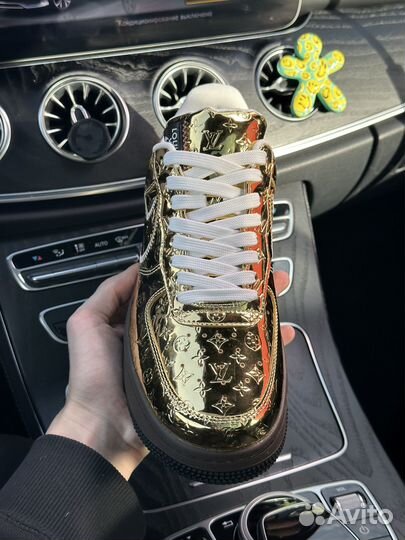 Кроссовки Nike Air Force 1 Low Louis Vuitton Gold