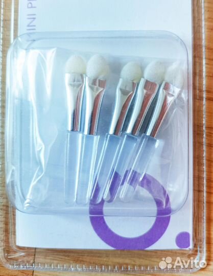 Кисточка спонж мини для теней, niyo&CO, набор 5 шт