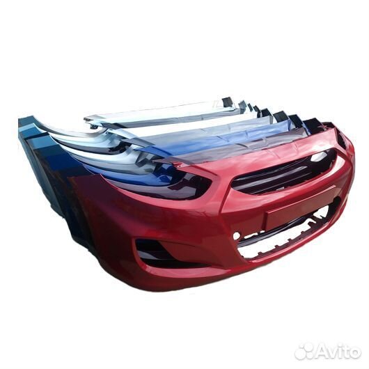 Бампер на solaris в цвет