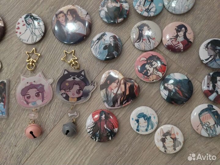 Значки и брелки по китайским романам