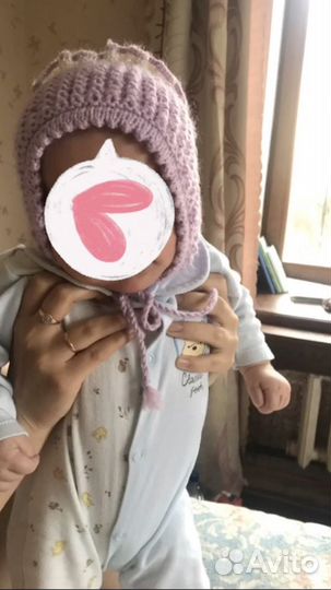 Вязаная шапка детская