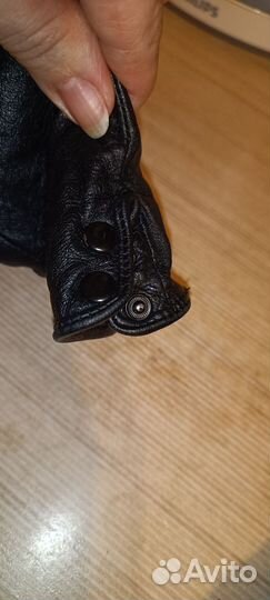 Перчатки женские кожаные размер s
